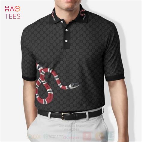 gucci leather collar shirt|authentic Gucci polo shirts.